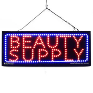 "Beauty Supply" Large LED Window Hair Salon Sign