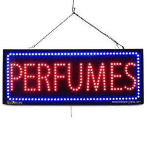 "PERFUMES" Large LED Window Retail Sign