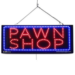 "Pawn Shop" Large LED Window Business Sign