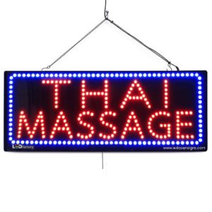 "Thai Massage" Large LED Window Massage Salon Sign