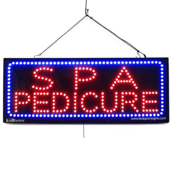 "SPA Pedicure" Large LED Window Nail Salon Sign