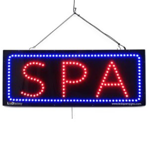 "SPA" Large LED Window Massage Salon Sign