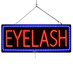 "Eyelash" Large LED Window Hair Salon Sign