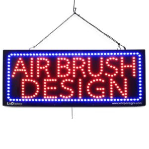 "Air Brush Design" Large LED Window Nail Salon Sign