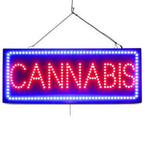 "CANNABIS" Large LED Window Medical Sign